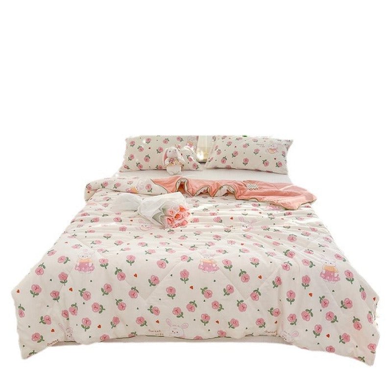 Double Layer Soybean Quilt for All Seasons - Multiple Sizes & Patterns