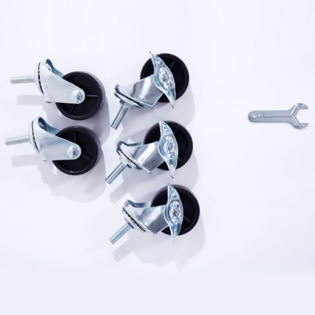 6-Layer Polygonal Corner Shelving Unit - Chrome Plated Storage Rack