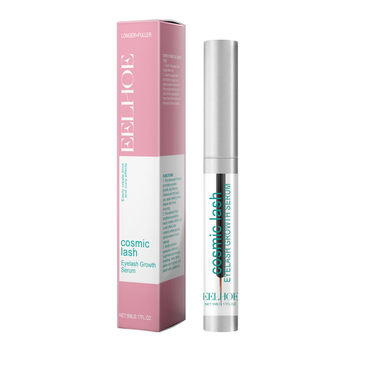 Natural Eyelash Growth Serum - Moisturizing Liquid for Long Lashes 5ml