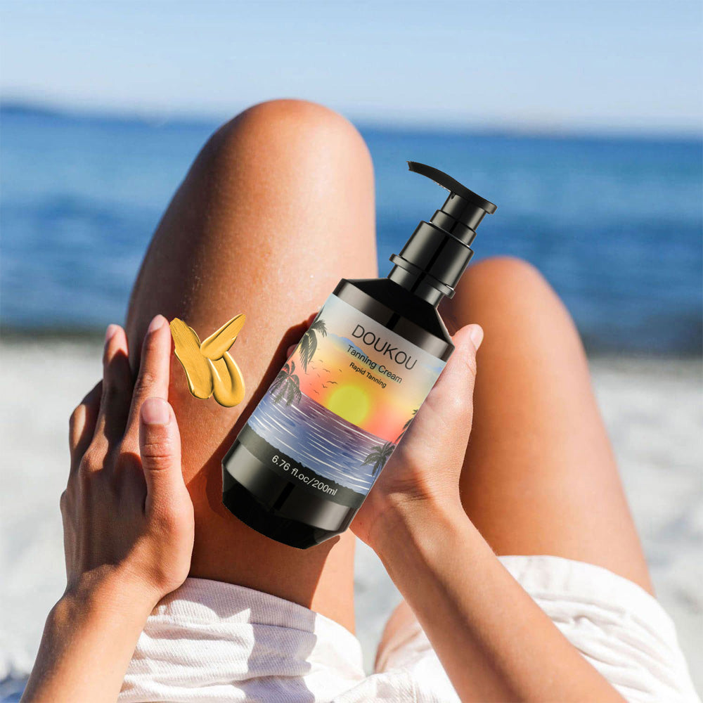 Natural Coconut Oil Self-Tanning Lotion - 200ml Moisturizing Bronzer