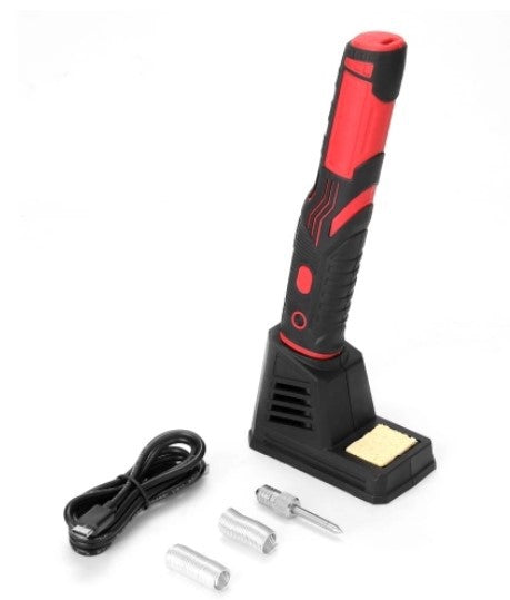 Cordless Electric Soldering Iron with Rechargeable Battery