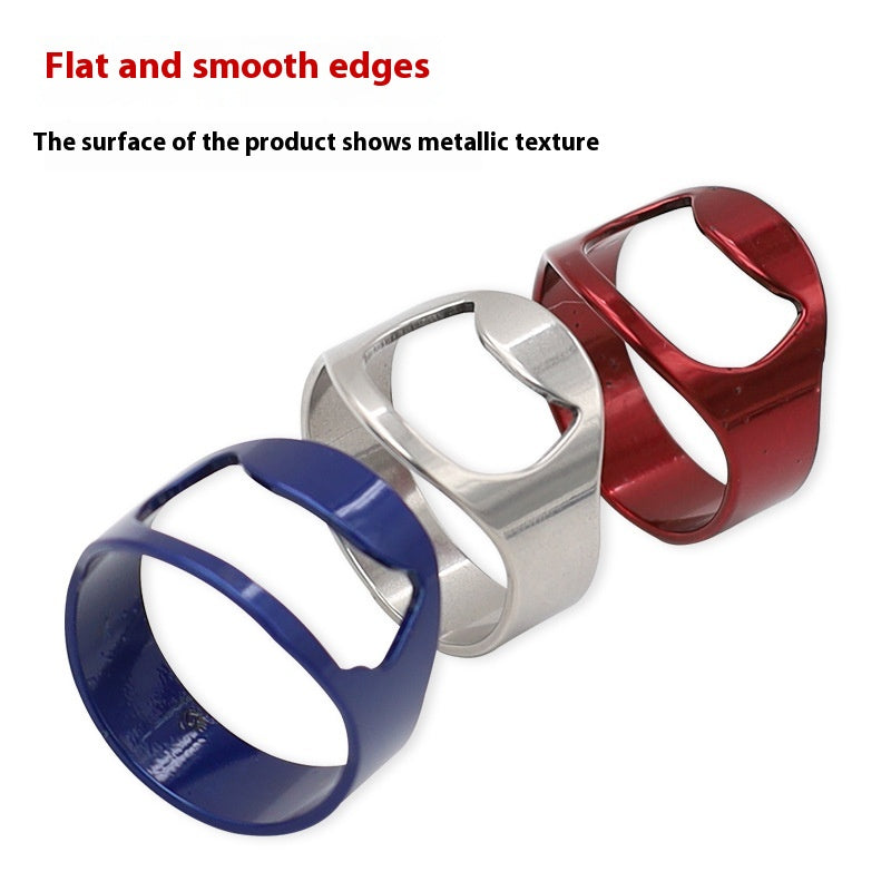 Stainless Steel Ring Bottle Opener for Beer and Corkscrew Bar Tool
