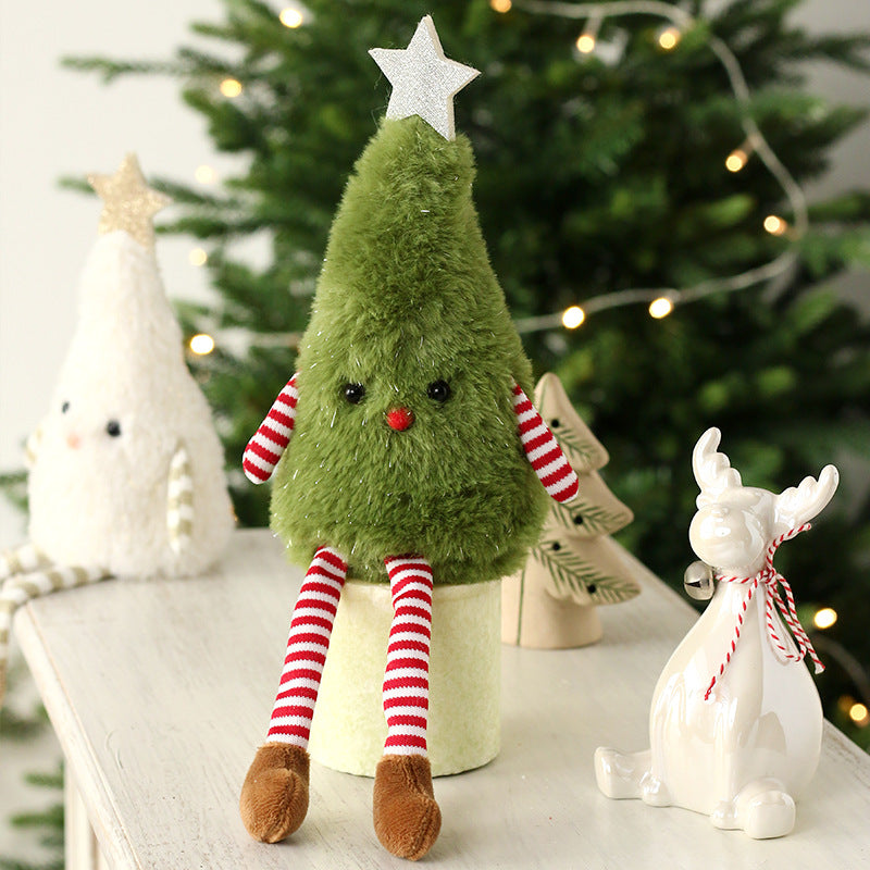 Christmas Plush Doll Ornaments - Festive Holiday Decorations for Home & Garden