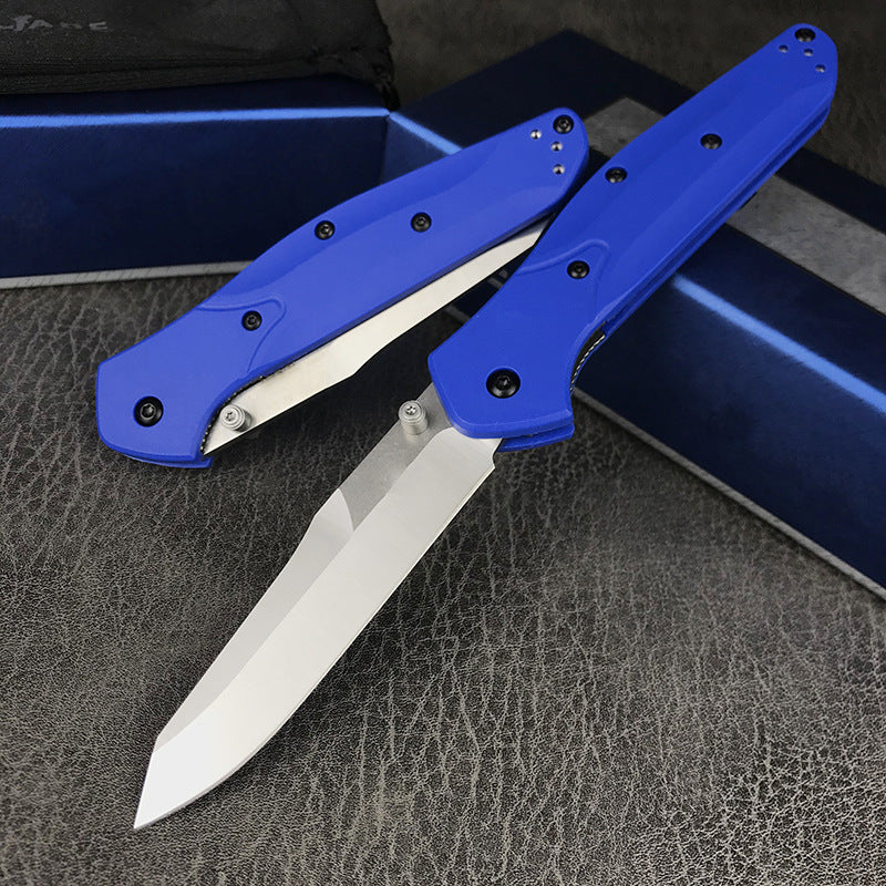 Portable Folding Knife with Stainless Steel Blade for Outdoor Use