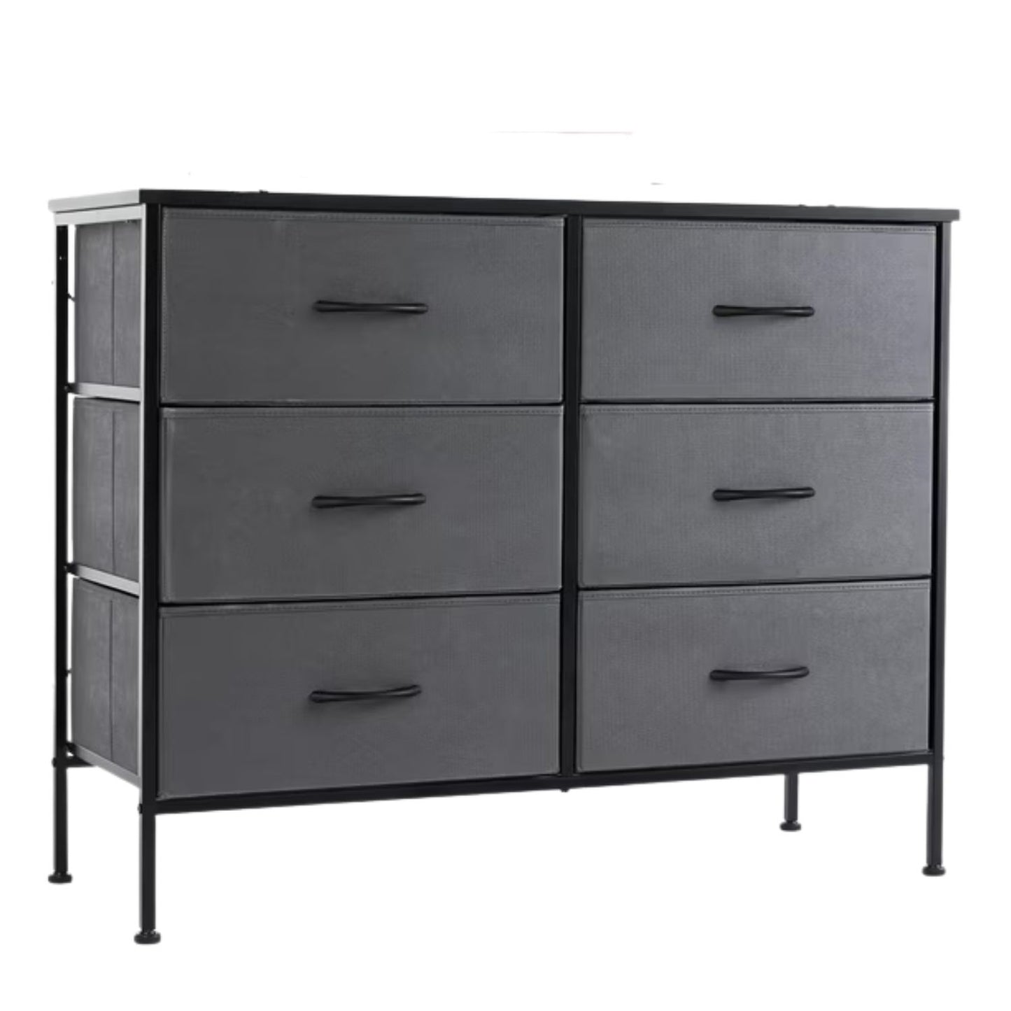 6 Drawer Fabric Dresser - Versatile Storage Cabinet for Home