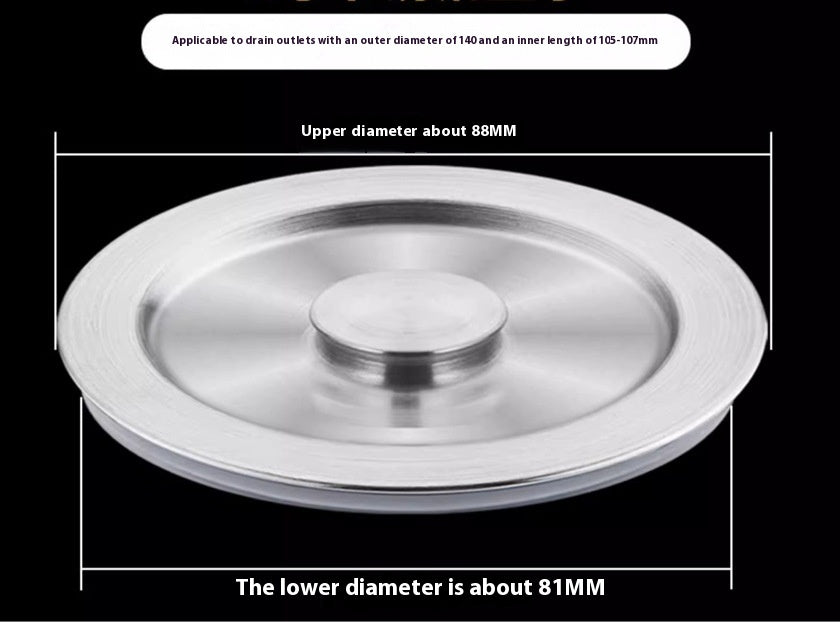 Stainless Steel Kitchen Sink Plug with Drain Basket and Filter