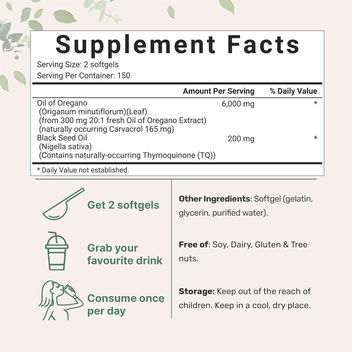 Black Seed Oil Soft Capsules