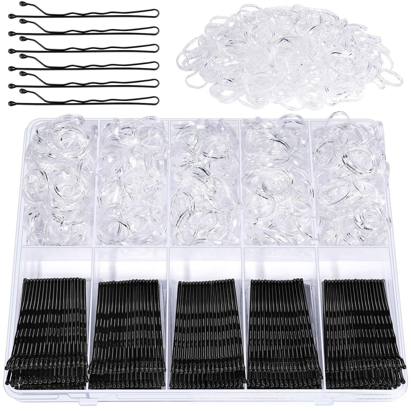 Women's Hair Clip and Hair Tie Set with Box - Casual Hair Accessories