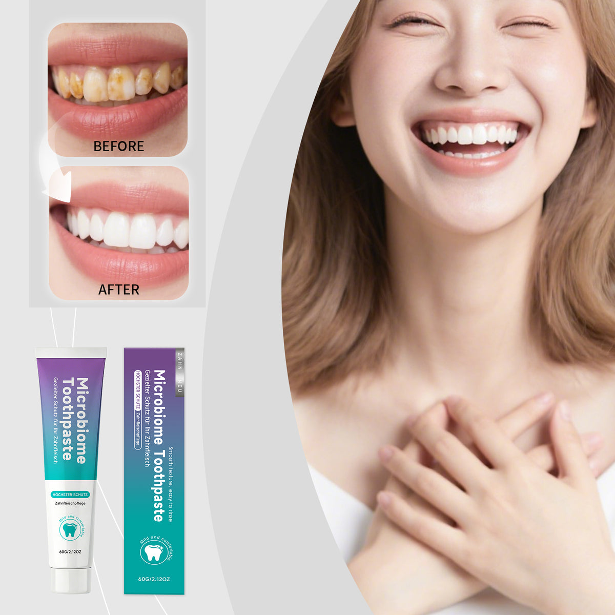 Bright White Mint Fresh Toothpaste 60g