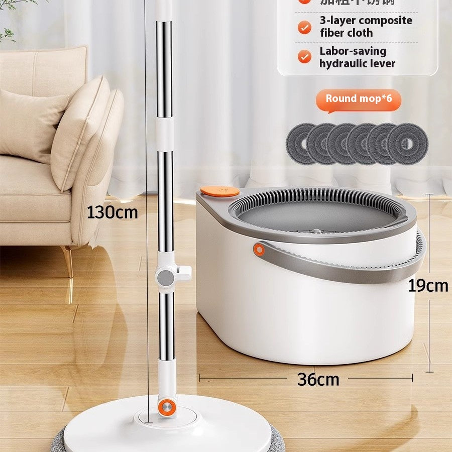 Rotating Mop with Spin Mechanism - Household Floor Cleaning Tool