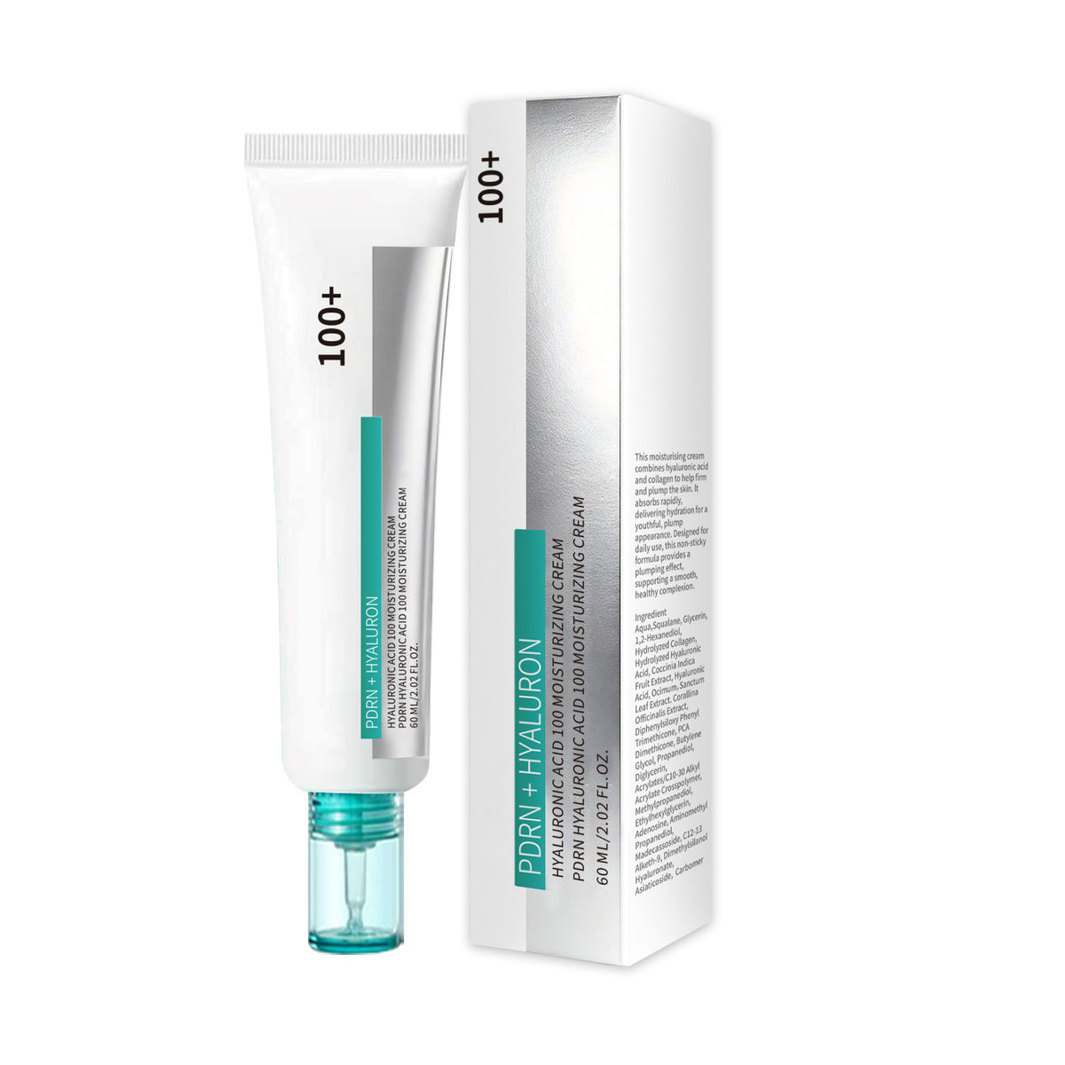PDRN Hyaluronic Acid Face Cream 60ml for Skin Hydration & Rejuvenation