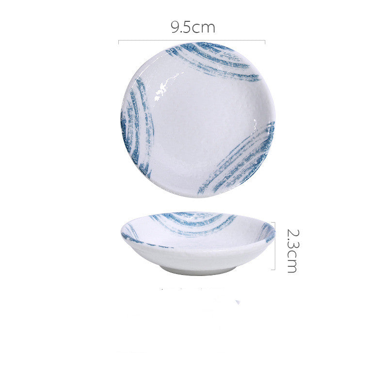 Japanese Ceramic Snack Dish - Hand-Painted & Microwave Safe