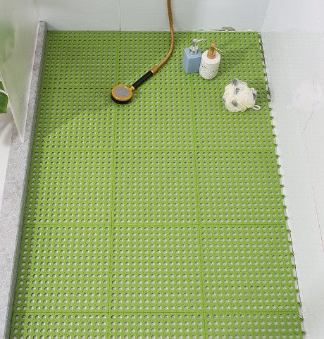 Anti-Slip Bathroom Floor Mat White 30x30cm Non-Slip Safety Mat - 1 Piece