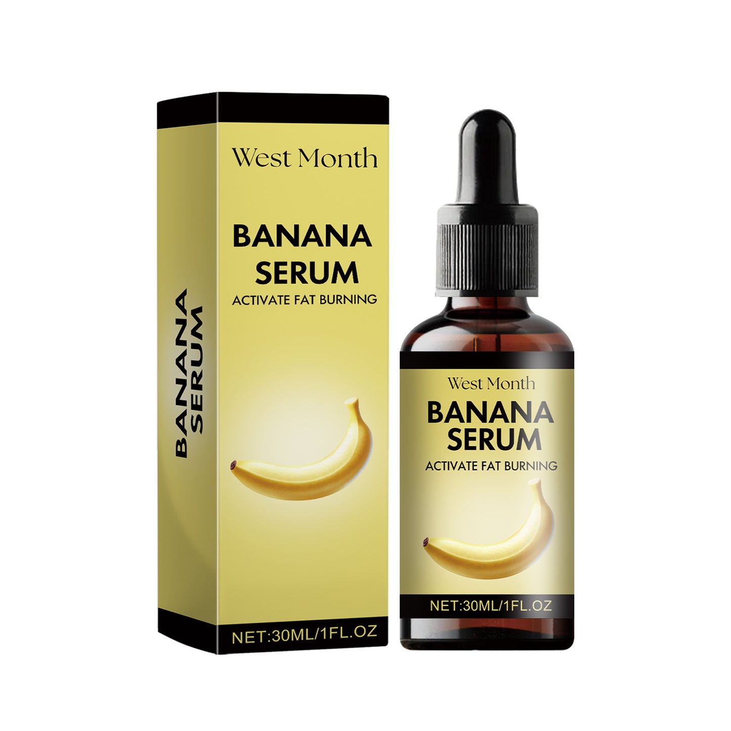 Banana Body Massage Oil with Ginger Extract - 30ml Firming Skin Treatment