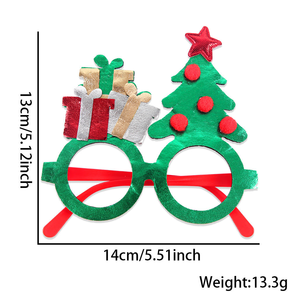 Christmas Snowflake Glasses - Festive Party Props for Holiday Celebration