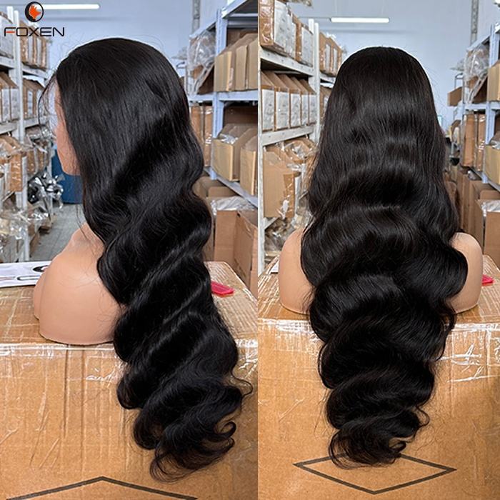 Human Hair Body Wave Lace Front Wig - 200% Density HD Lace Glueless