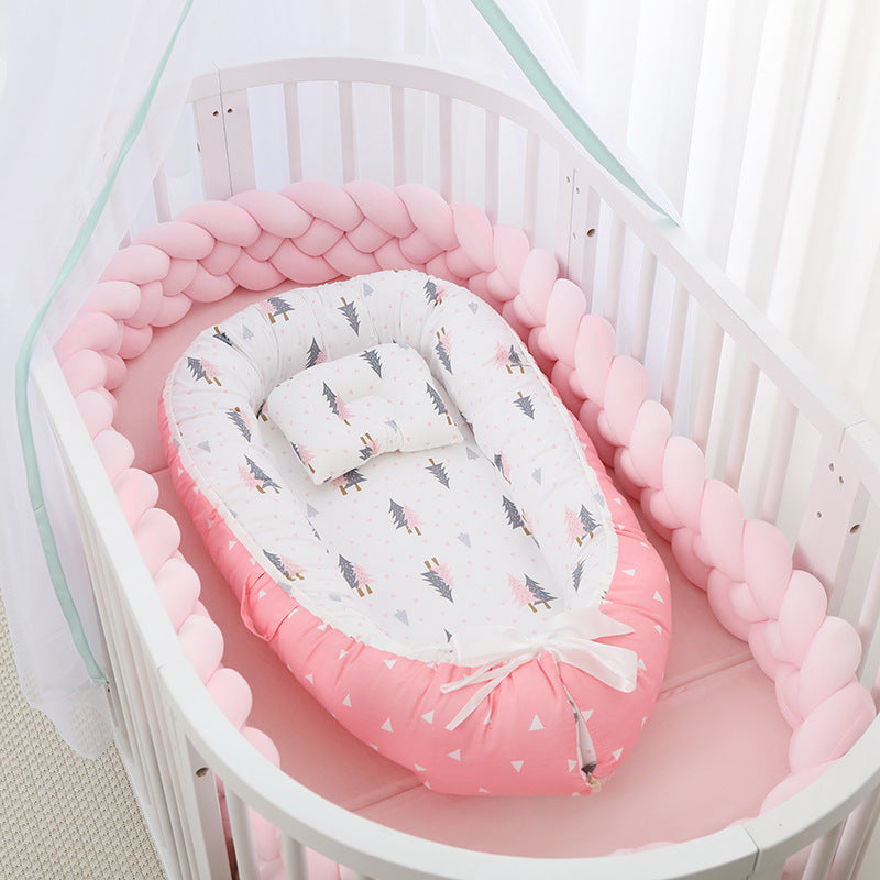 Foldable Removable Washable Portable Baby Bed in Bed with Anti-Pressure Support