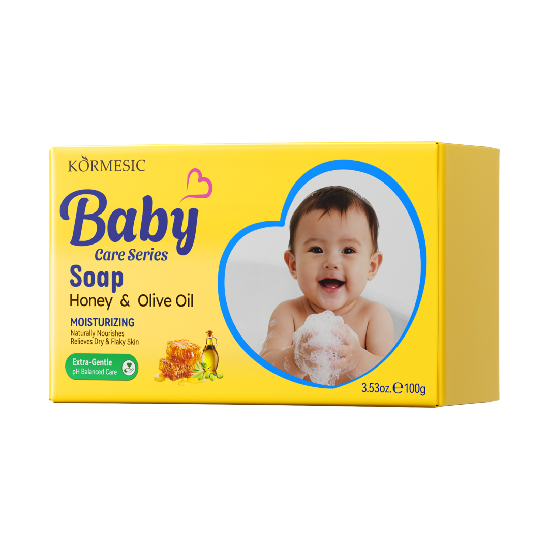 Honey & Olive Oil Baby Soap 100g - Gentle Natural Baby Bath Bar
