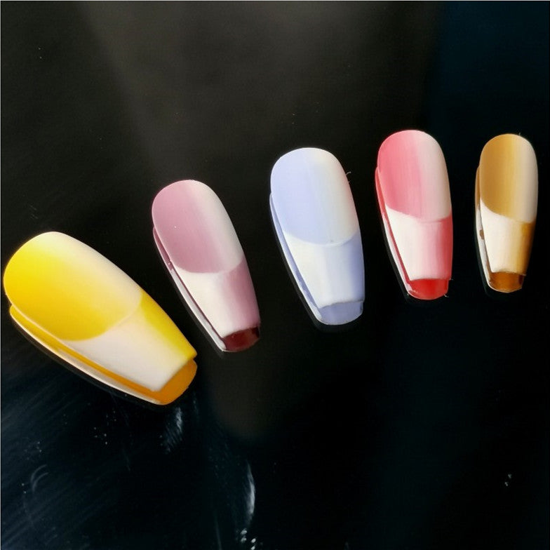 Two-Tone Gradient Nail Art Patches - Multiple Sizes