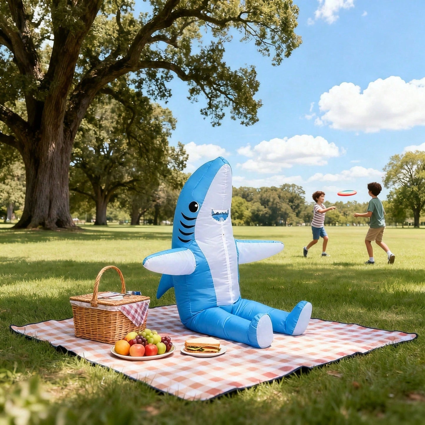 Shark Inflatable Costume for Adults - Funny Party Outfit