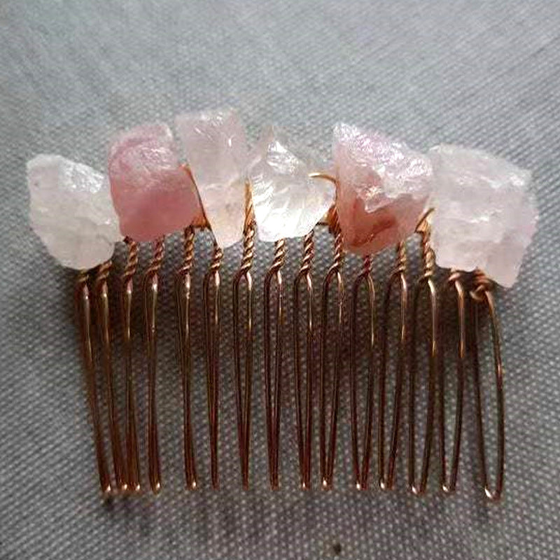 Natural Crystal Hair Comb 20 Teeth
