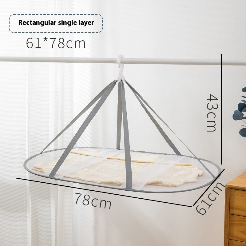Foldable Large Flat Sweater Storage Basket Anti-Deformation Clothes Organizer