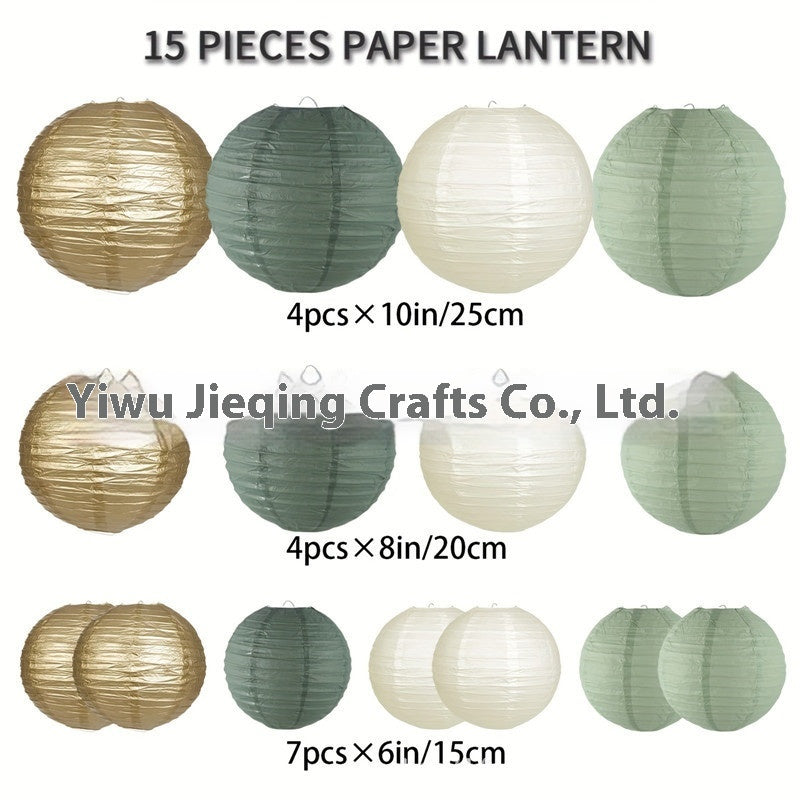 Decorative Green Lantern Lanterns for Background Displays - Multiple Styles & Packs