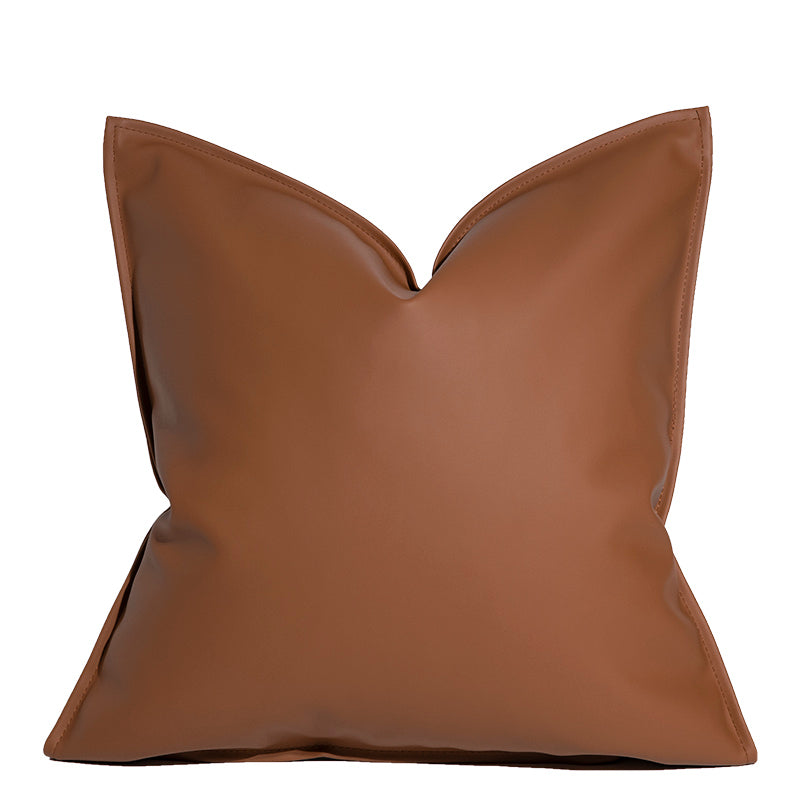 Nordic Style Leather Sofa Pillow Cover | Living Room Cushion Support