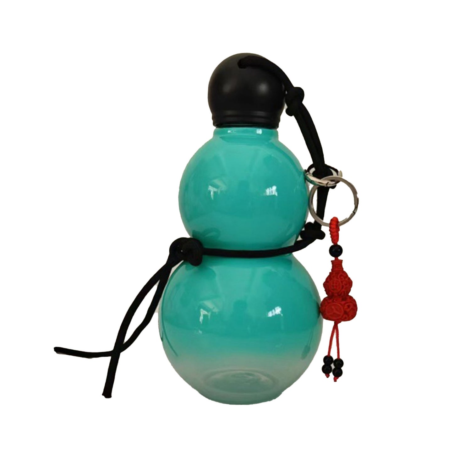 Gourd Style Insulated Water Bottle - 800ml Portable Light Blue