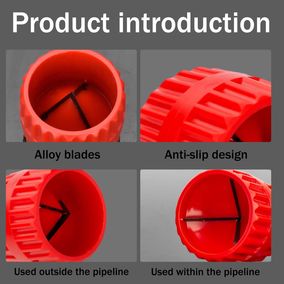 Chamfering Edging Tool for Fuzz and Burr Removal - Iron and Plastic Construction