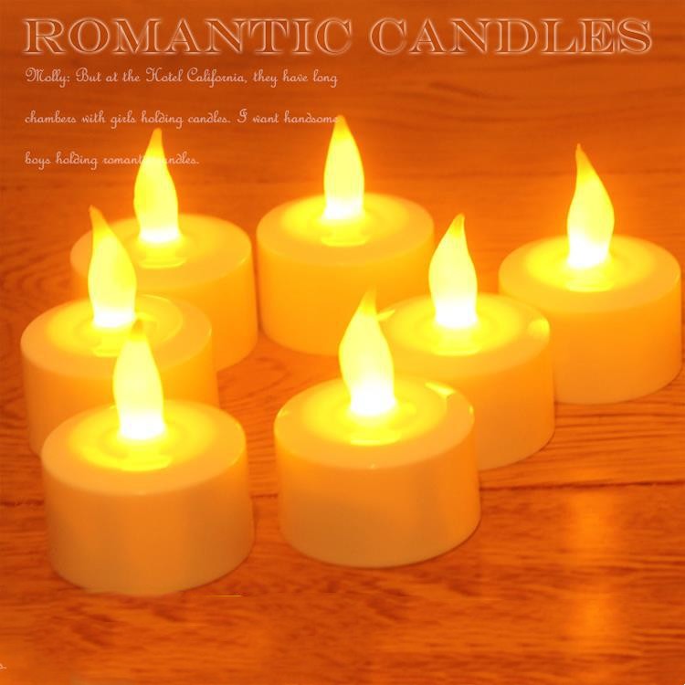 Rechargeable Flameless LED Tea Candles Set of 12 with Holders - Safe Outdoor Decor