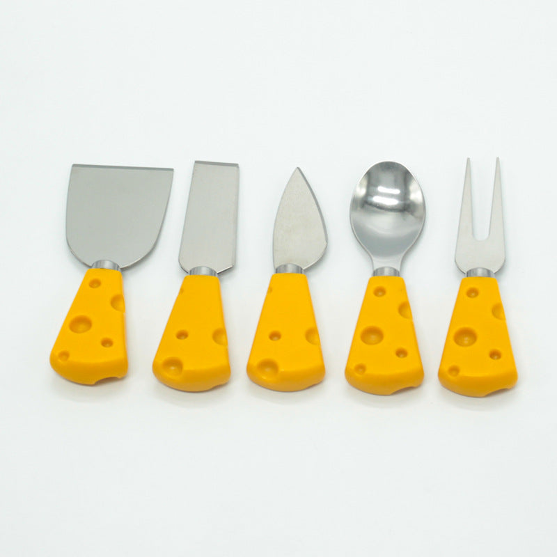 Multi-Purpose Kitchen Utensil Set - Stainless Steel Spatula, Cheese & Cream Knives, Fork & Spoon