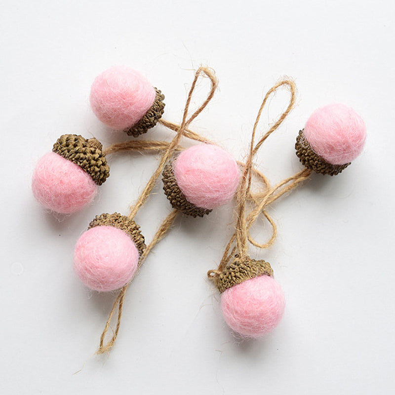 Wool Felt Christmas Ornament Ball - Festive Holiday Decor