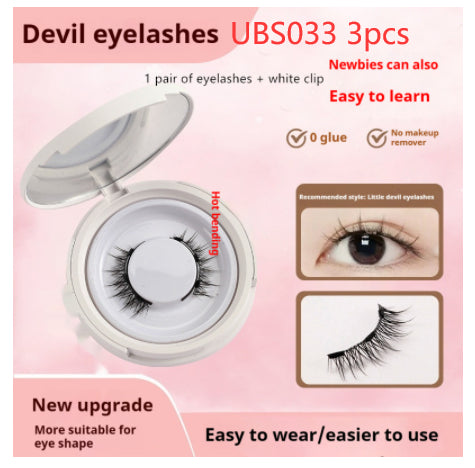Magnetic False Eyelashes - Natural Mink Lash Set with Applicator Tool