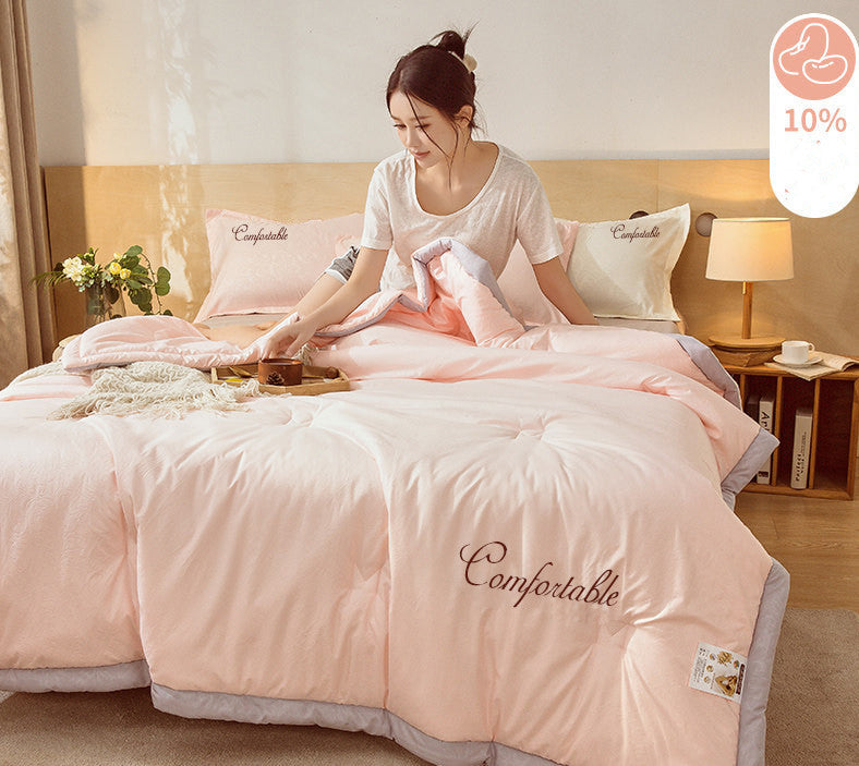 Summer Cotton Air Conditioner Quilt - Washable Soy Fiber Bedding