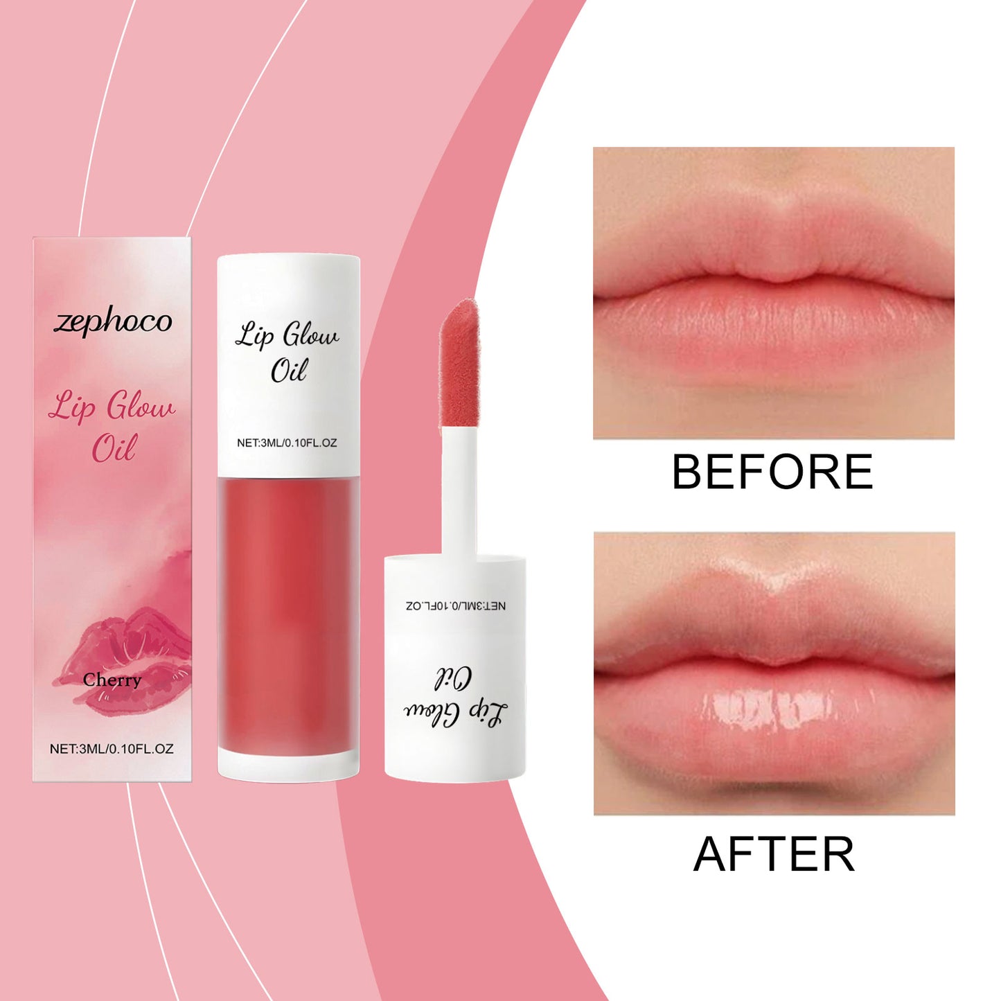 Moisturizing Cherry Lip Gloss Oil - 3ml Lip Makeup