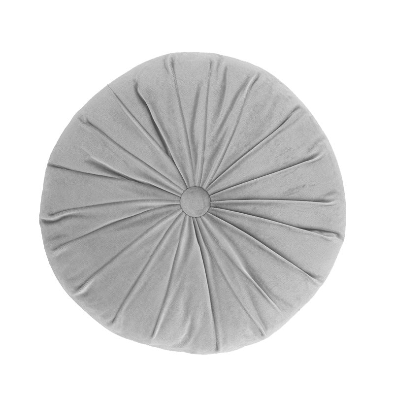 Nordic Handmade Solid Color Round Pumpkin Pillow Modern Cushion 40x40cm