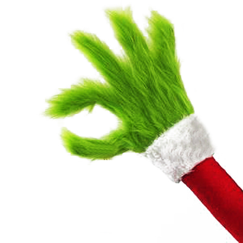 Christmas Elf Arm Plush Hanging Ornament - Red & Green