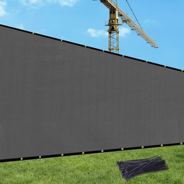 4' x 50' Dark Grey HDPE Privacy Fence Screen