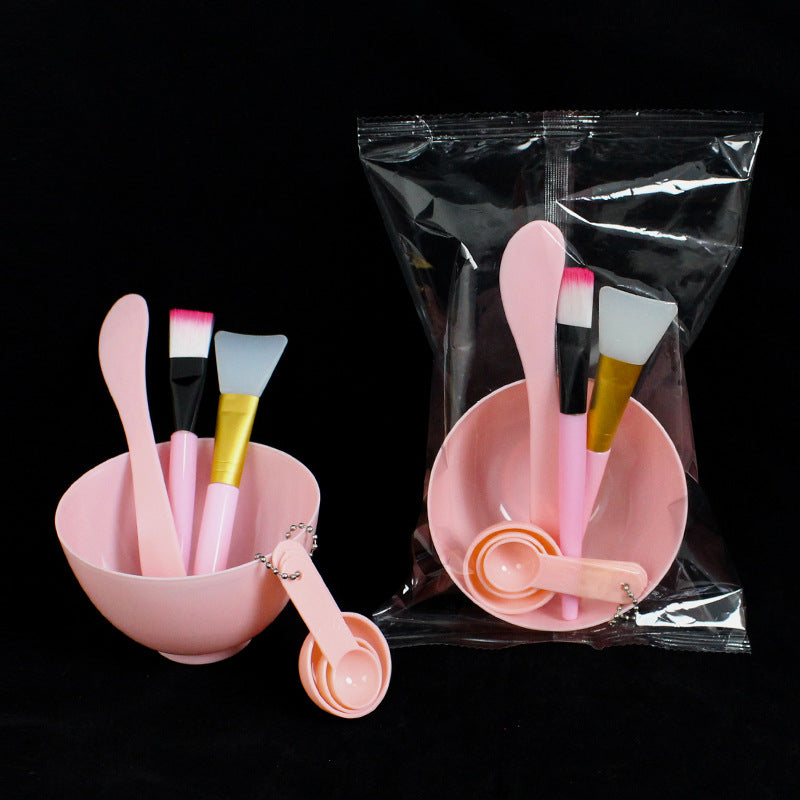 7-Piece Facial Mask Tool Set - Silicone Brush, Spatula, Bowl & More