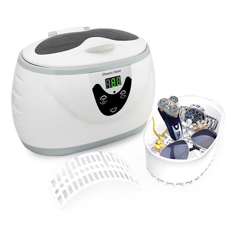 Ultrasonic Jewelry & Household Cleaner 600ml Small Stainless Steel Machine