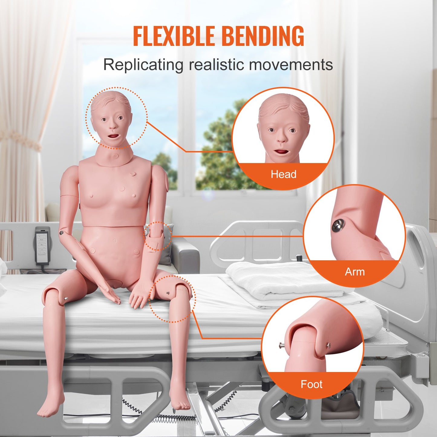 Lifelike Female Nursing Training Manikin for Medical Education