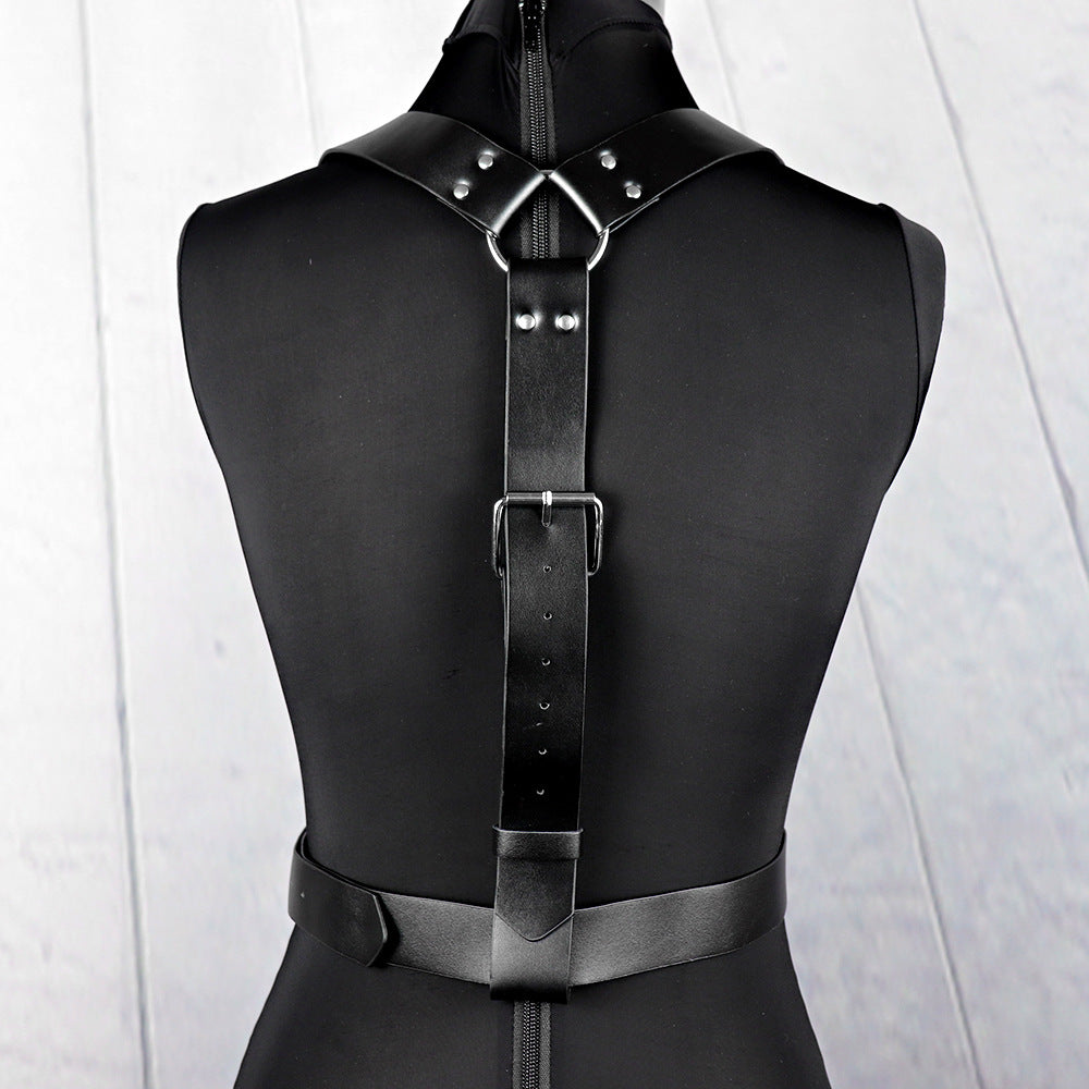 Adjustable Leather Waist Belt for Adult Wellness and Sex Toys LB-009