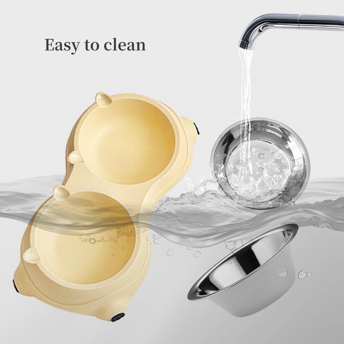 Self Pickup Macaron Stainless Steel Pet Bowl - Multiple Colors