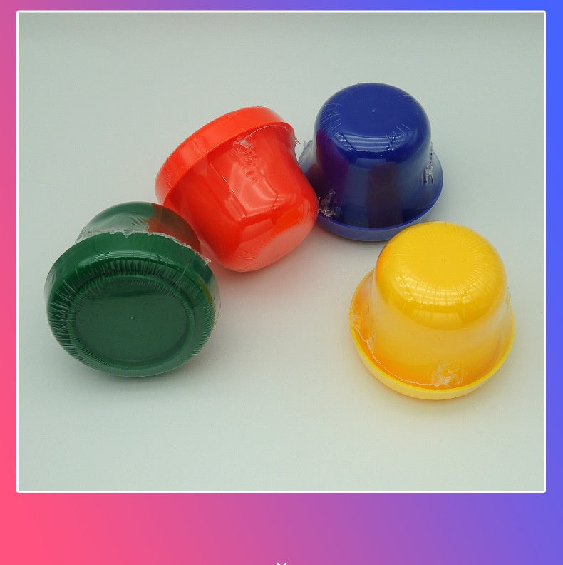 Multi-Color Child and Adult Dice Cup Set with Stand - Party & Game Accessory