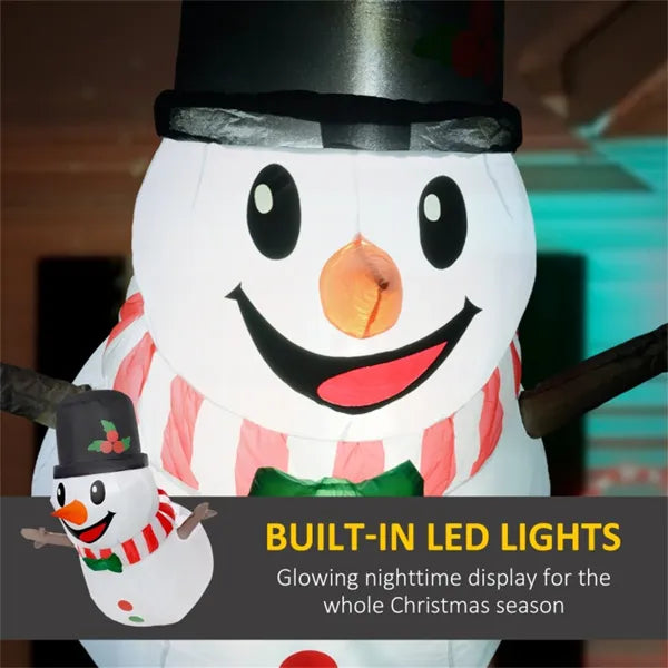 Inflatable Christmas Snowman with LED Lights - 41.3"