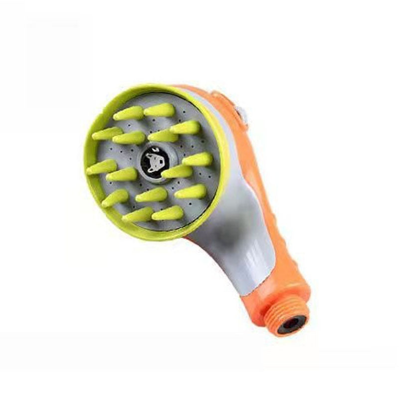 Dog Shower Head Massage Brush - Adjustable Water Spray for Pet Bathing