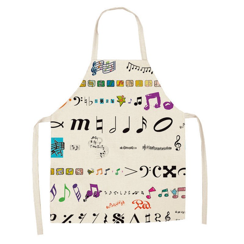 Digital Printing Linen Apron with Modern Design and Multiple Sizes