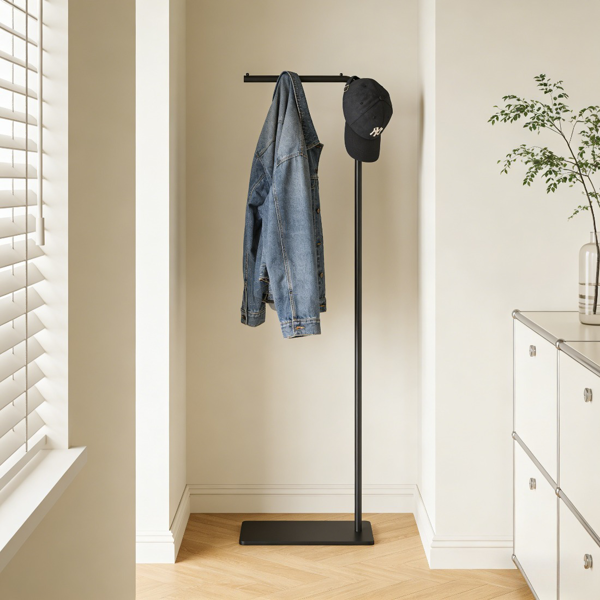 Heavy Duty Gold Metal Clothing Rack with Marble Base - Multipurpose Garment Hanger