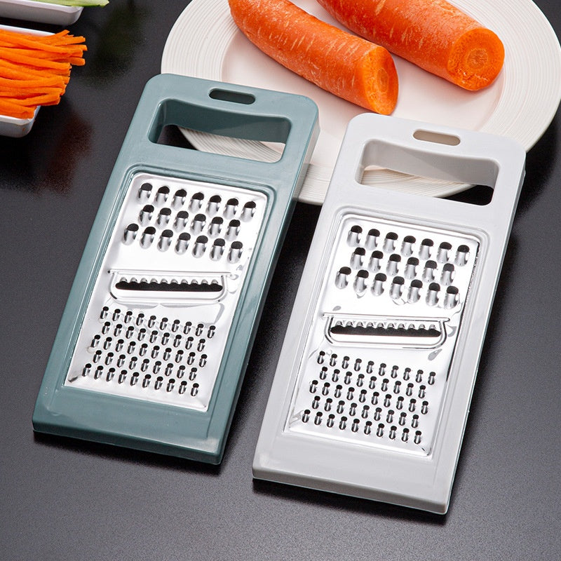 Kitchen Vegetable and Potato Chopper Grater with Handle - Pink & Blue